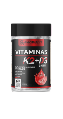 VITAMINA K2 + D3 (60 CAPS) - HEALTH PLANT