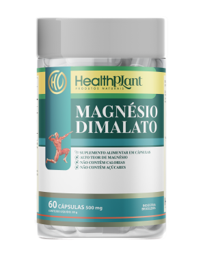 MAGNÉSIO DIMALATO (60 CAPS) - HEALTH PLANT