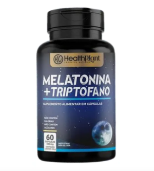 MELATONINA + TRIPTOFANO (60 CAPS) - HEALTH PLANT